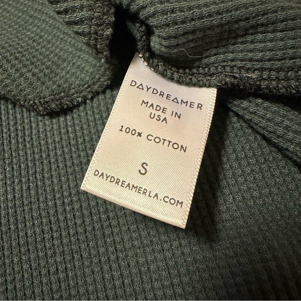 Daydreamer Los Angeles Gray Lone Wolf Graphic Long Sleeve Thermal Shirt Tee - Picture 10 of 11